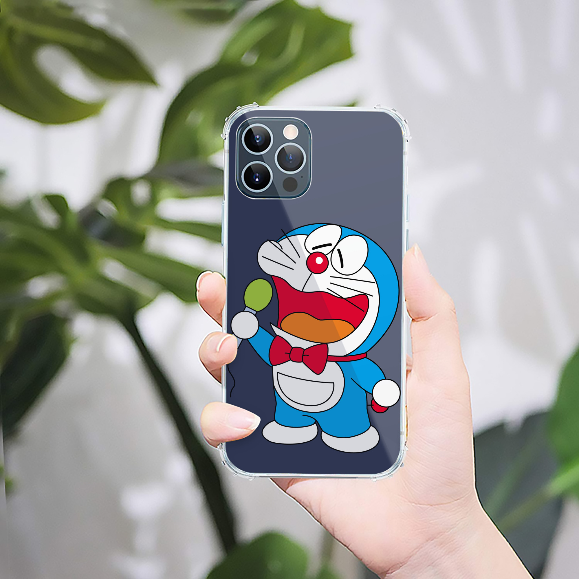 （画像用） ドラえもん Doraemon 【iPhone 12シリーズ対応】透明スマホケース（クリアソフトケース）